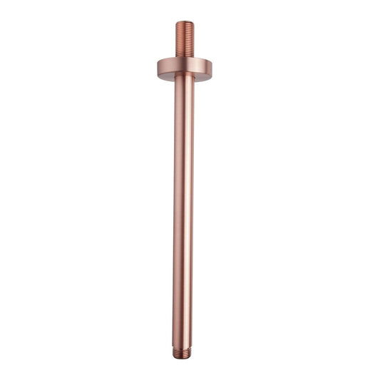 Caral Deckenbrausearm 30 cm aus gebürstetem Kupfer