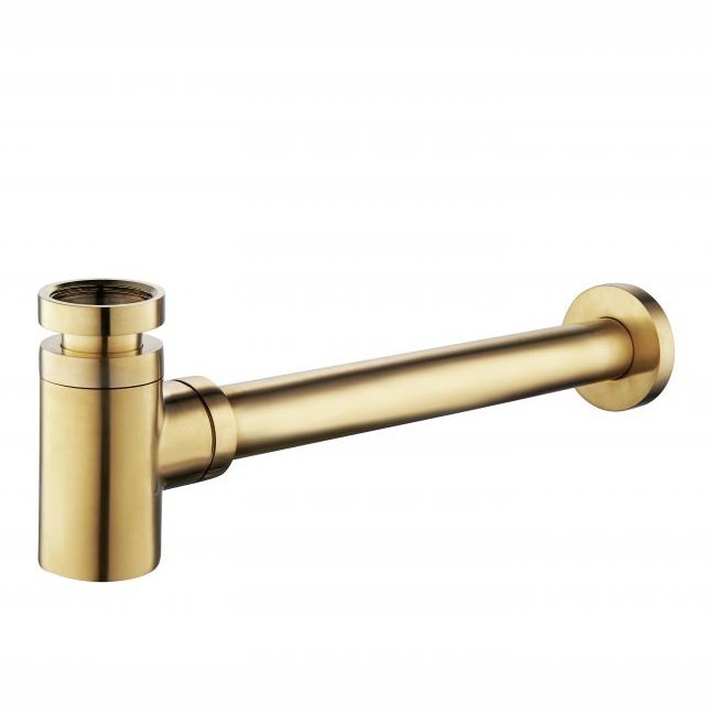 Star Desing-Siphon niedrig 5/4" x32 mm gebürstetem Messing