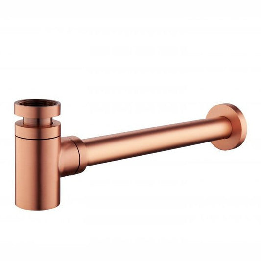 Star Desing-Siphon niedrig 5/4" x32 mm gebürstetem Kupfer