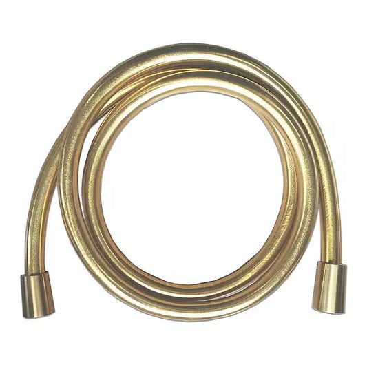 Wiesbaden Smooth glatter Brauseschlauch 150 cm, Messing gebürste