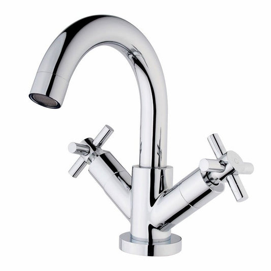 Cross 2-Knopf-Waschtischarmatur, Chrom