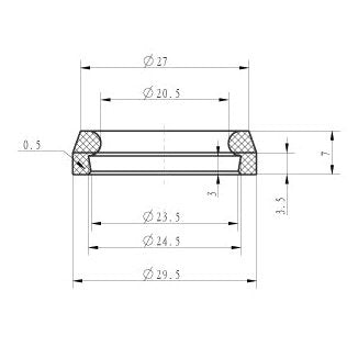 Caral Deckenbrausearm 30 cm, Chrom