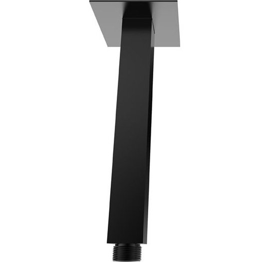 Wiesbaden Rombo Duscharm quadratisch Deckenhalterung 30 cm, mattschwarz