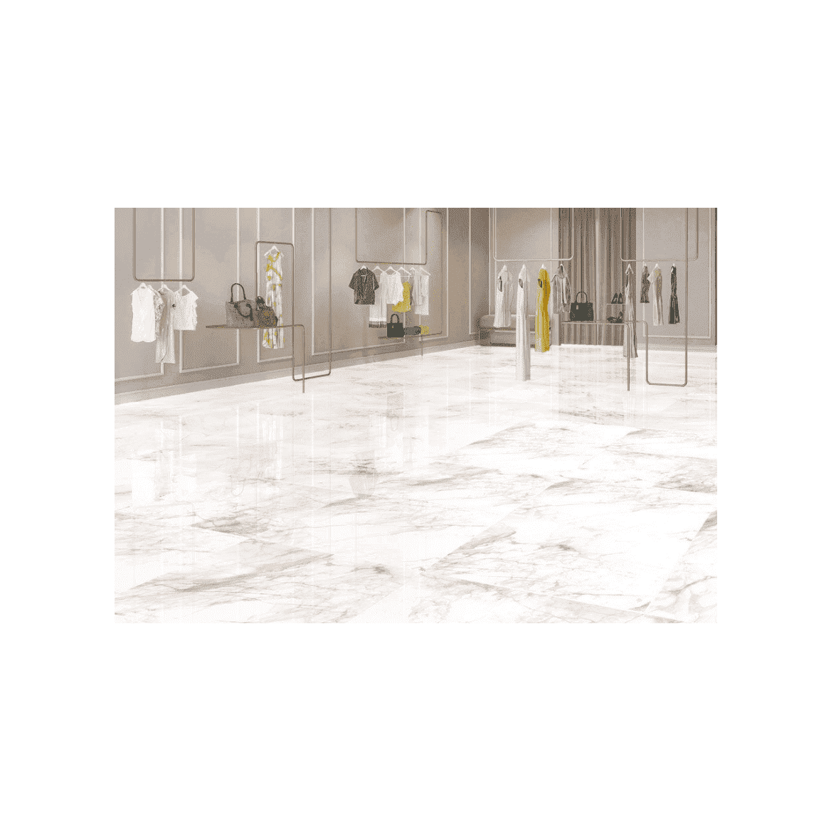 Calacatta Goldie glänzend 60x120 cm