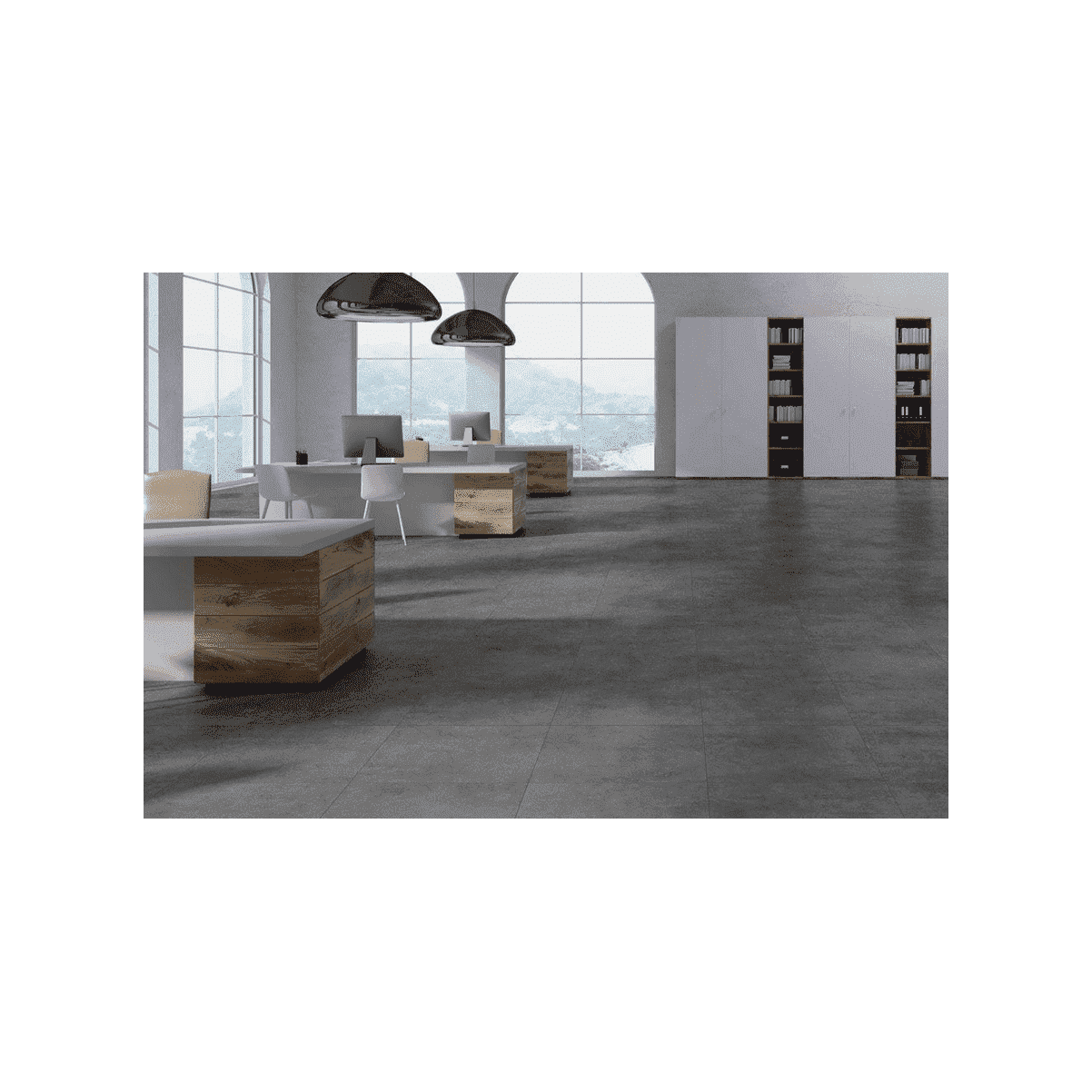Arque Anthrazit teilpoliert 60x120 cm