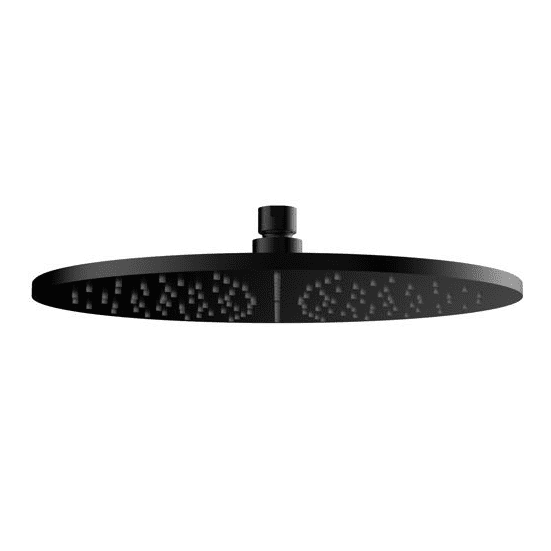 Wiesbaden Caral Luxus-Messingkopfbrause rund 300 x 8 mm, mattschwarz