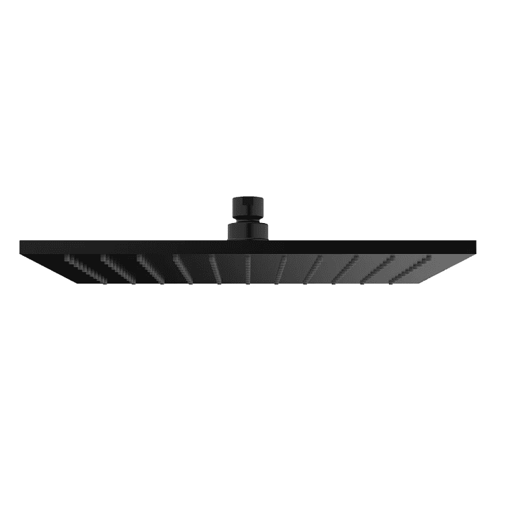 Wiesbaden Rombo Luxus-Messingkopfbrause quadratisch 300 x 8 mm, mattschwarz