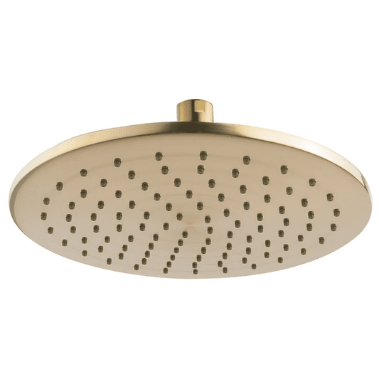 Wiesbaden Caral Kopfbrause rund 25 cm, Messing gebürstet