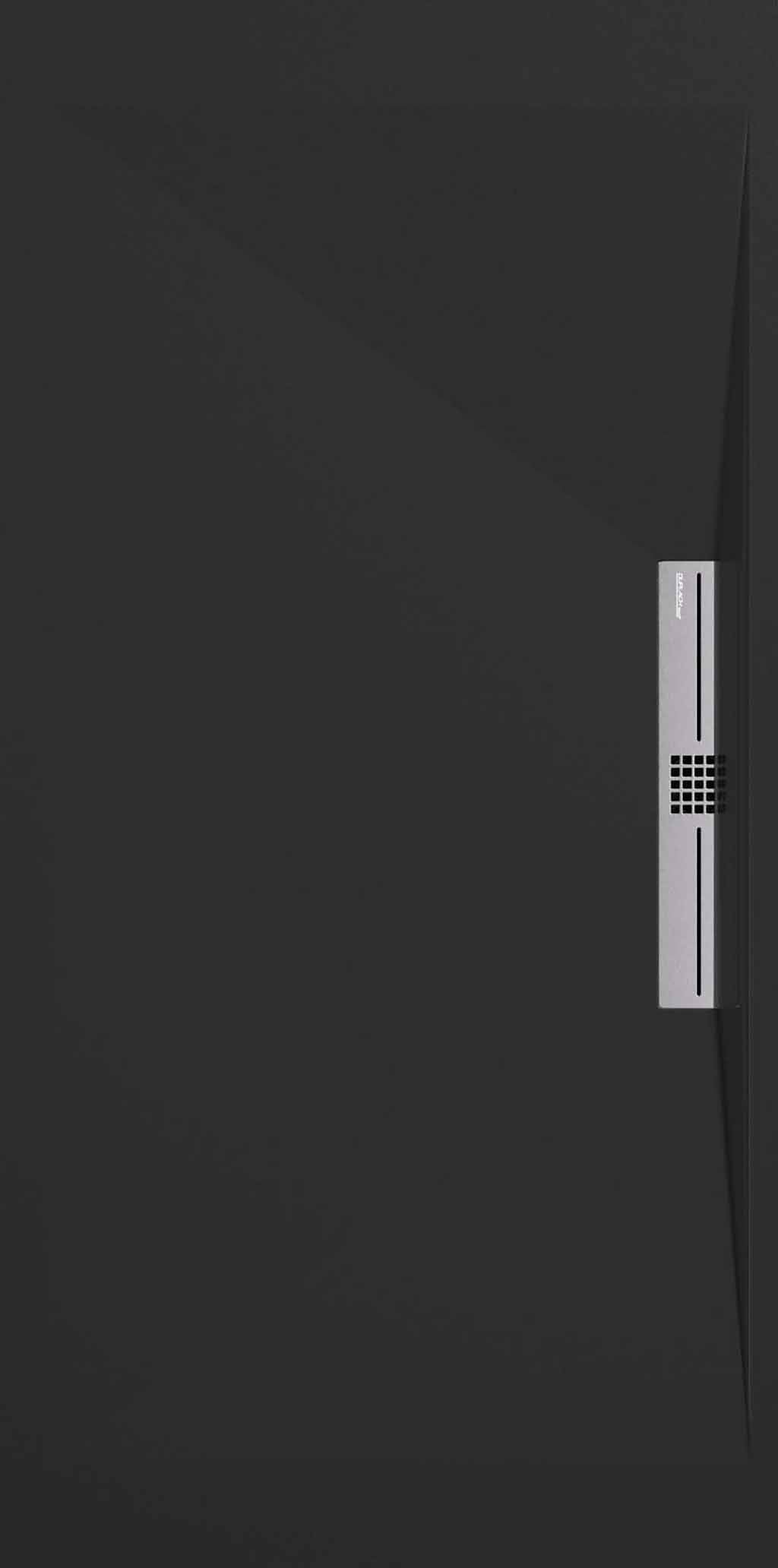 Mineralguss Duschwanne in 70er Breite mit Gelcoat - Stone Side Line in Verschiedenen Farben und Größen