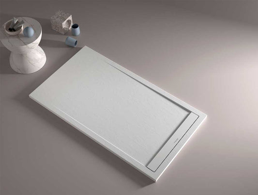 Mineralguss Duschwanne in 70er Breite mit Gelcoat - Stone Smart Line in Verschiedenen Farben und Größen