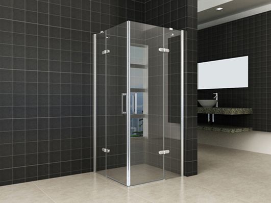 Corner Eckduschkabine mit Flügeltüren 90 x 90 cm 8 mm Nano