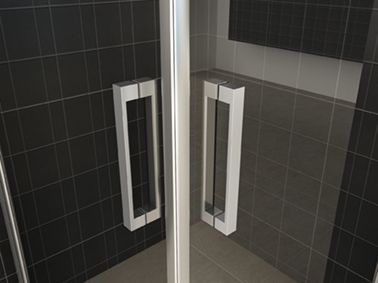 Corner Eckduschkabine mit Flügeltüren 90 x 90 cm 8 mm Nano