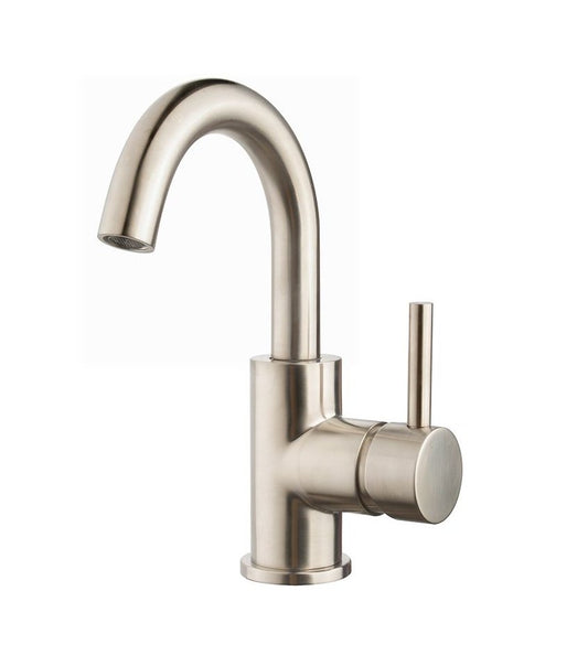 Caral Schwenkbarer Waschtischmischer aus gebürstetem Stahl