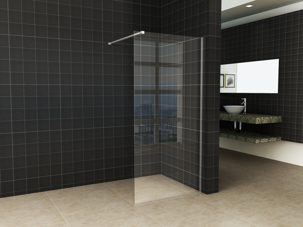 Slim Profilset mit Stabilisierungsstange 120 cm Chrom