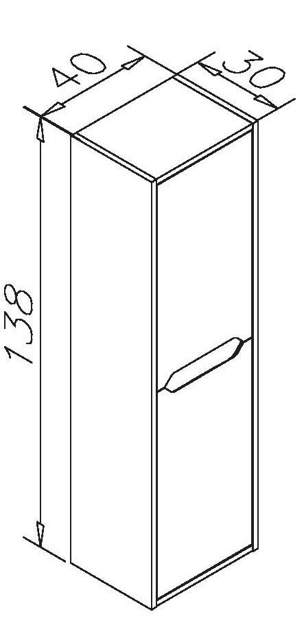Lago Hochschrank/Oberschrank