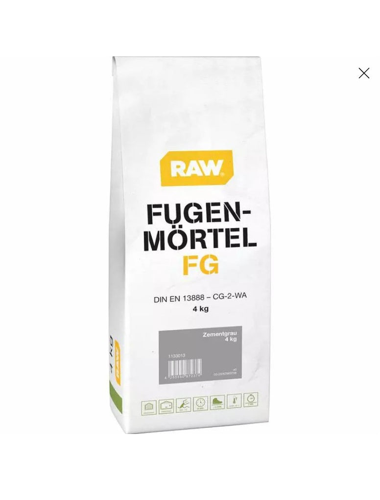 RAW Fugenmörtel flexibel 4 kg in verschiedenen Farben