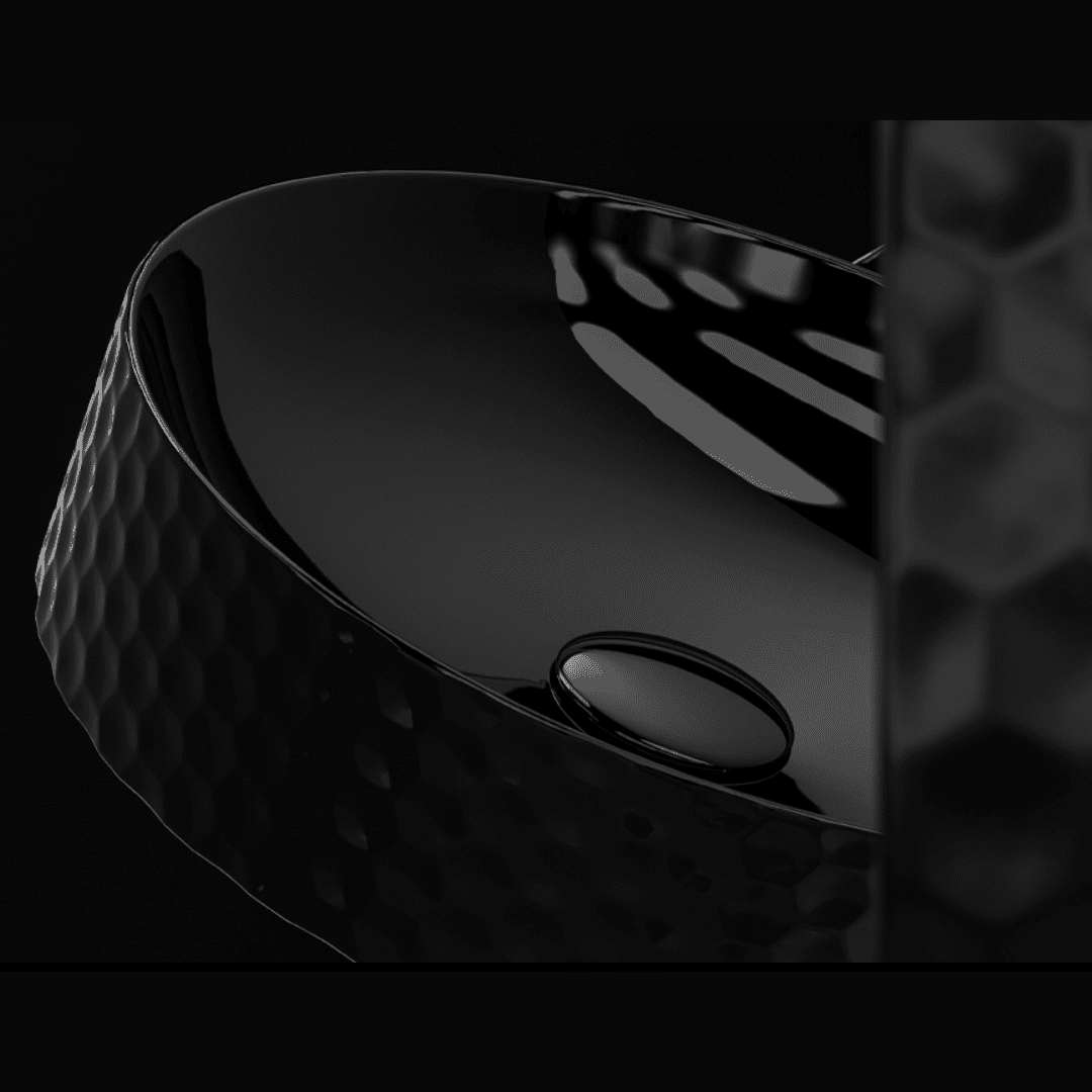 Siera Aufsatzwaschbecken rund 44x10,5 cm, Keramik