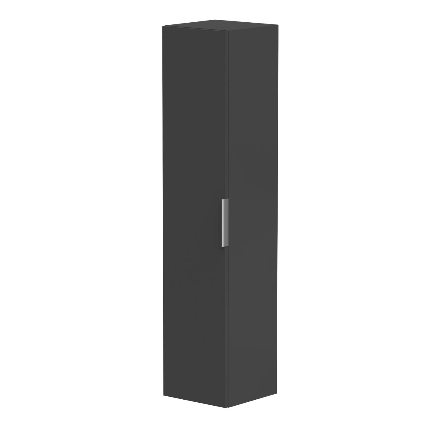 KAMĖ BIG Hochschrank – Chromgriffe – Graphit
