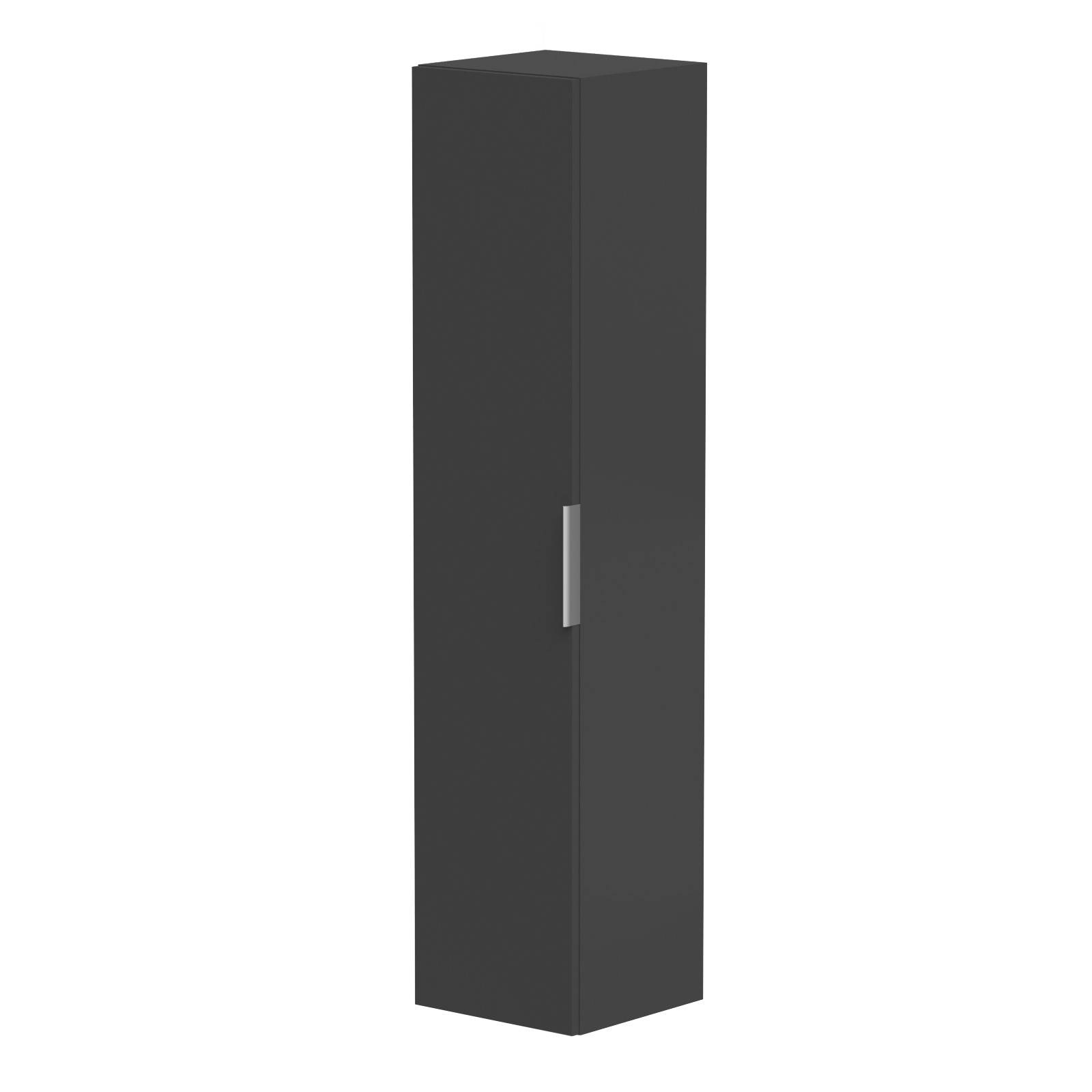 KAMĖ BIG Hochschrank – Chromgriffe – Graphit