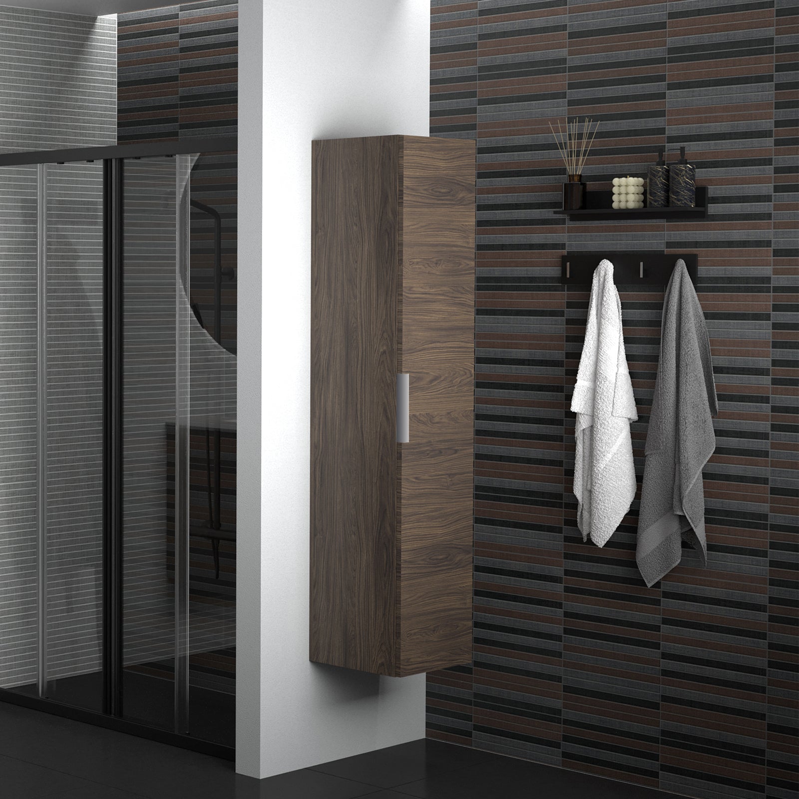 KAMĖ BIG Hochschrank – Chromgriffe