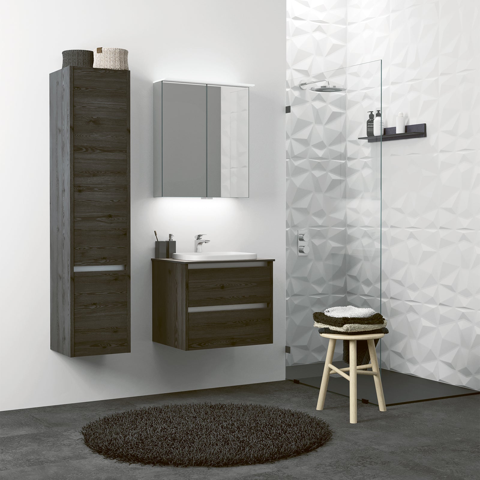 KAMĖ CITY Hochschrank – Aluminiumprofile