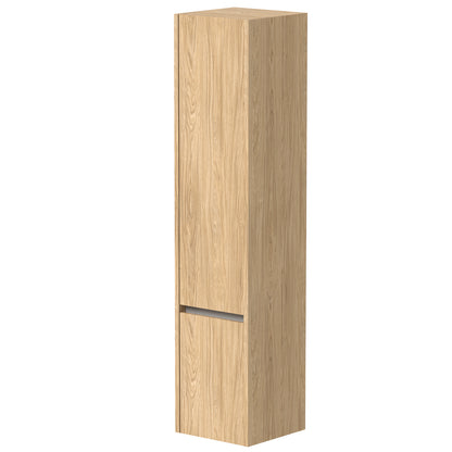 KAMĖ CITY Hochschrank – Aluminiumprofile – Helle Eiche
