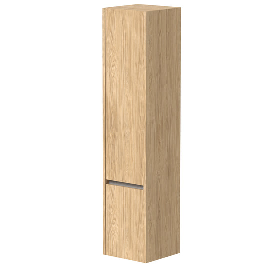 KAMĖ CITY Hochschrank – Aluminiumprofile – Helle Eiche