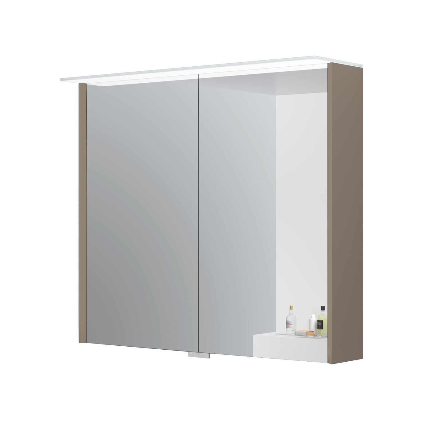 KAMĖ LOFT LED-Spiegelschrank – 2 Türen