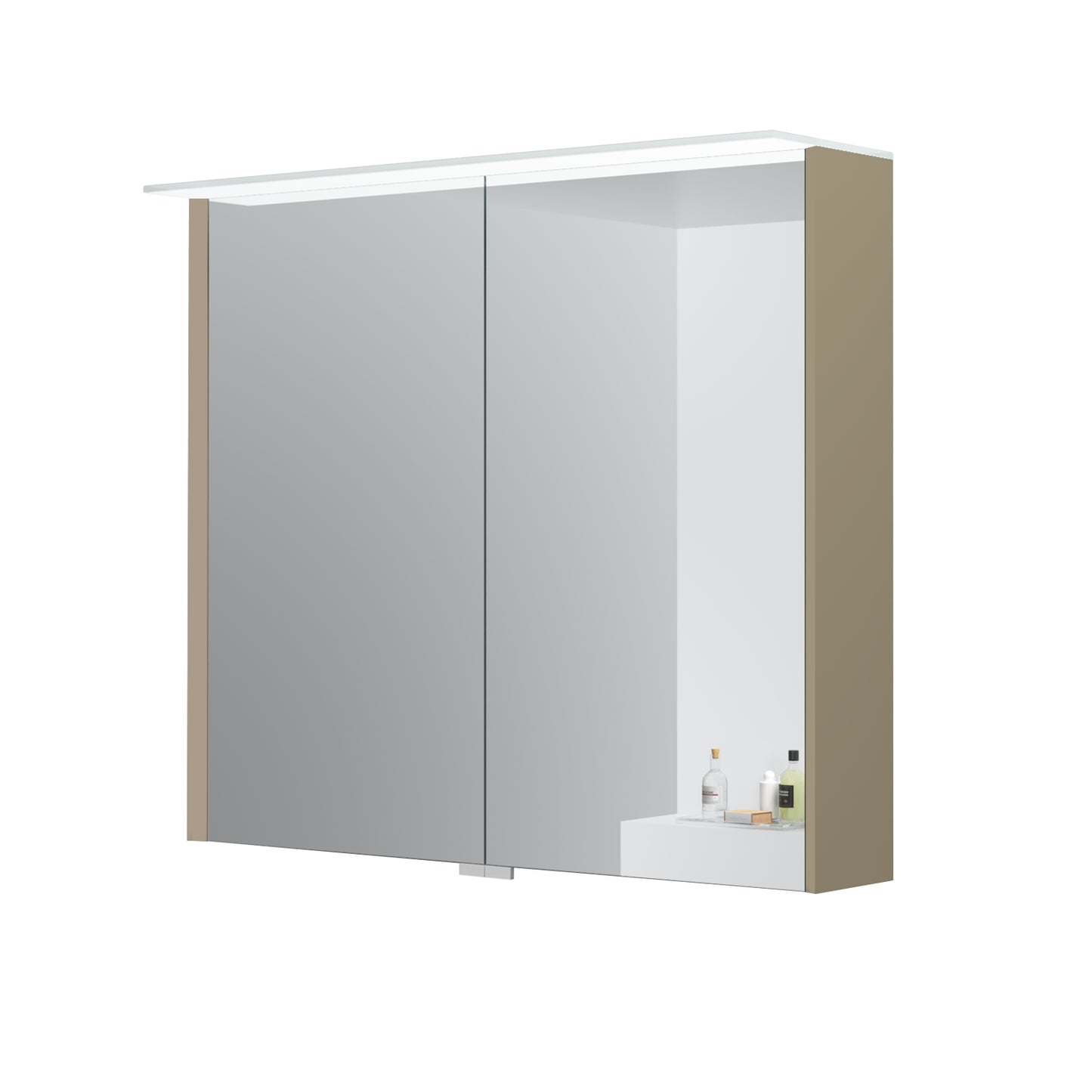 KAMĖ LOFT LED-Spiegelschrank – 2 Türen