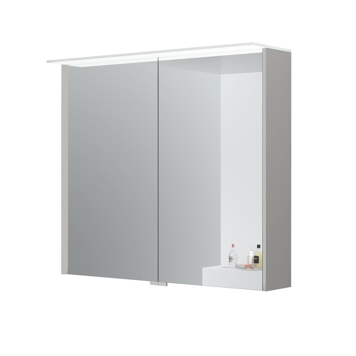 KAMĖ LOFT LED-Spiegelschrank – 2 Türen