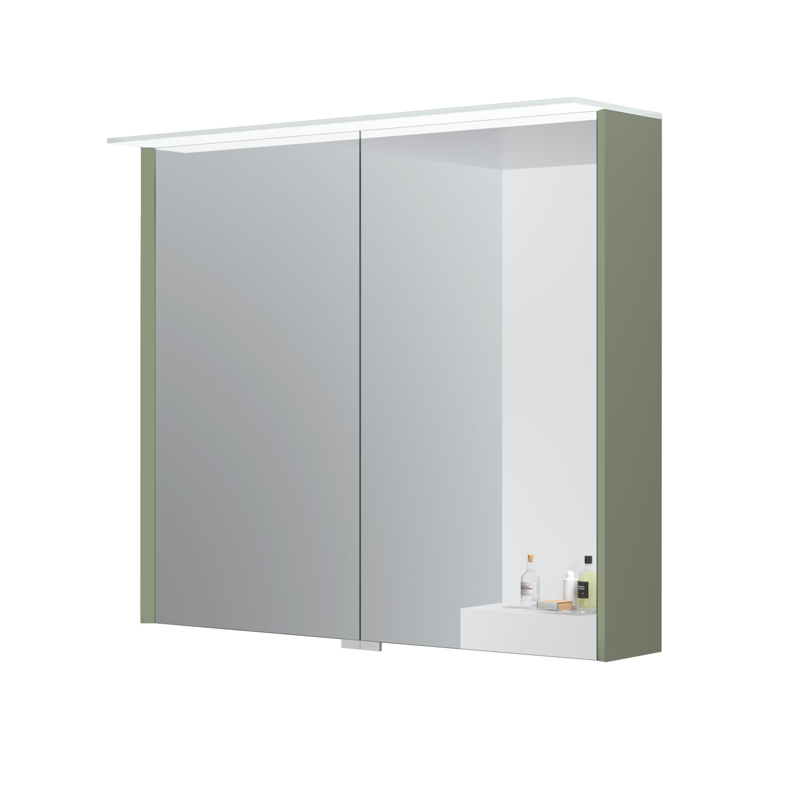 KAMĖ LOFT LED-Spiegelschrank – 2 Türen