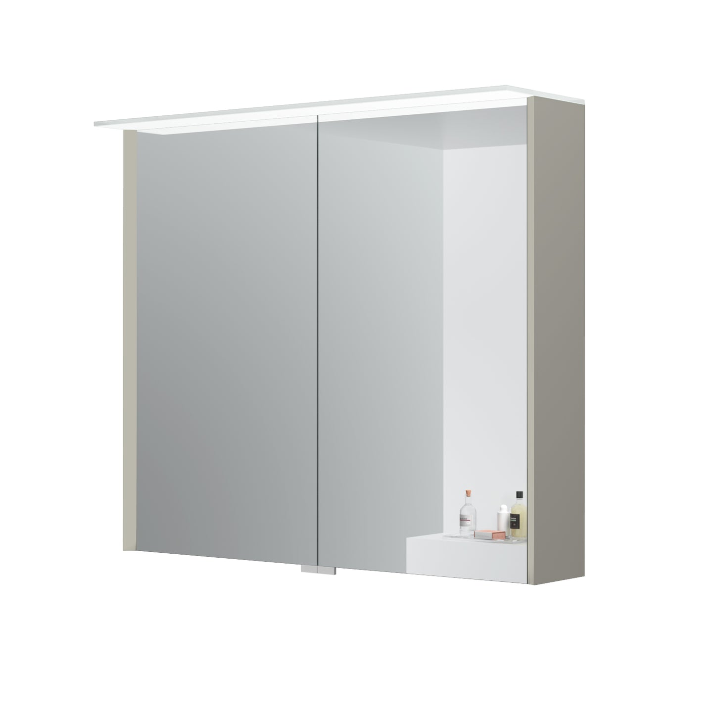 KAMĖ LOFT LED-Spiegelschrank – 2 Türen