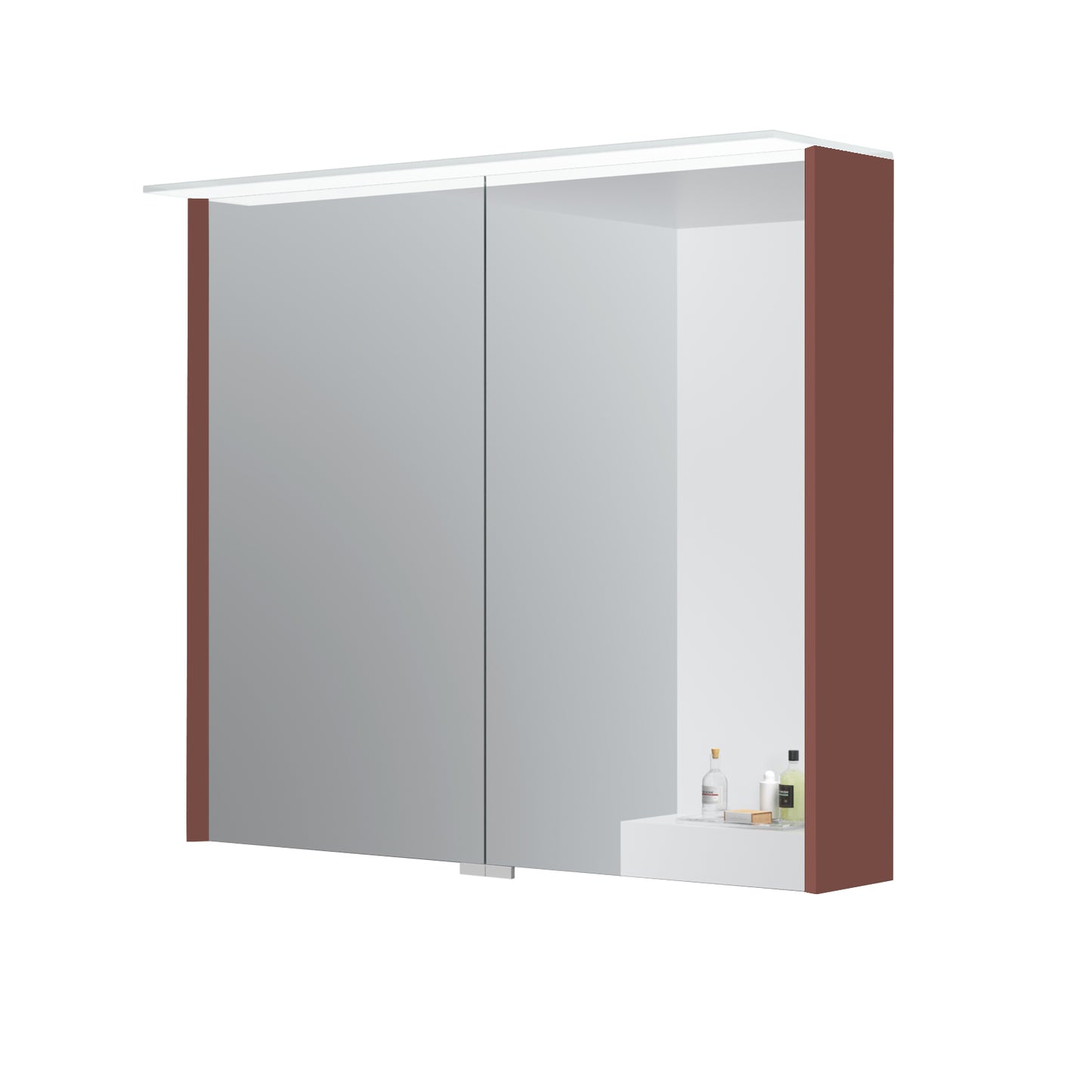 KAMĖ LOFT LED-Spiegelschrank – 2 Türen