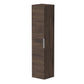 KAMĖ LIRIS Hochschrank – Chromgriffe – Braune Eiche