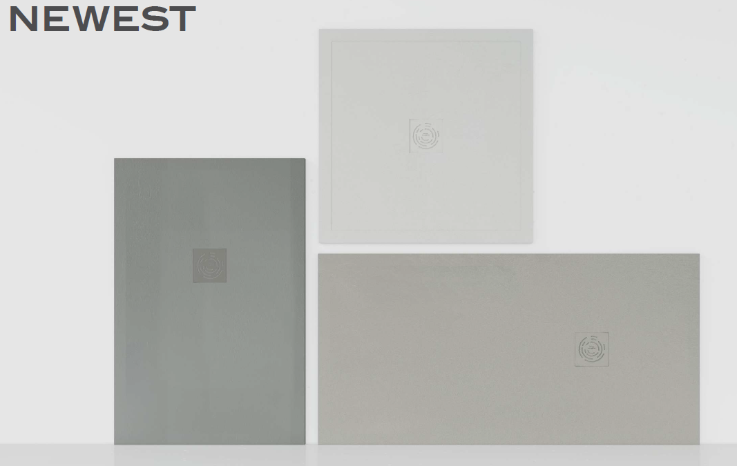 Newest Mineralguss Duschwanne in 90er Breite mit Gelcoat - Verschiedenen Farben und Größen