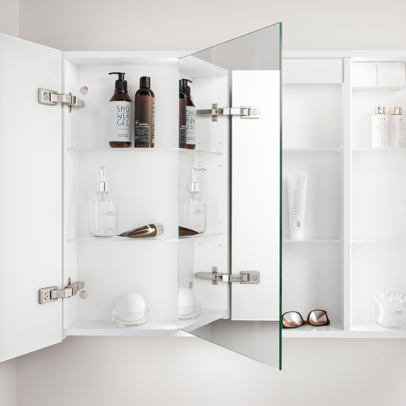 KAMĖ SOFTLIT LED-Spiegelschrank – 2 Türen