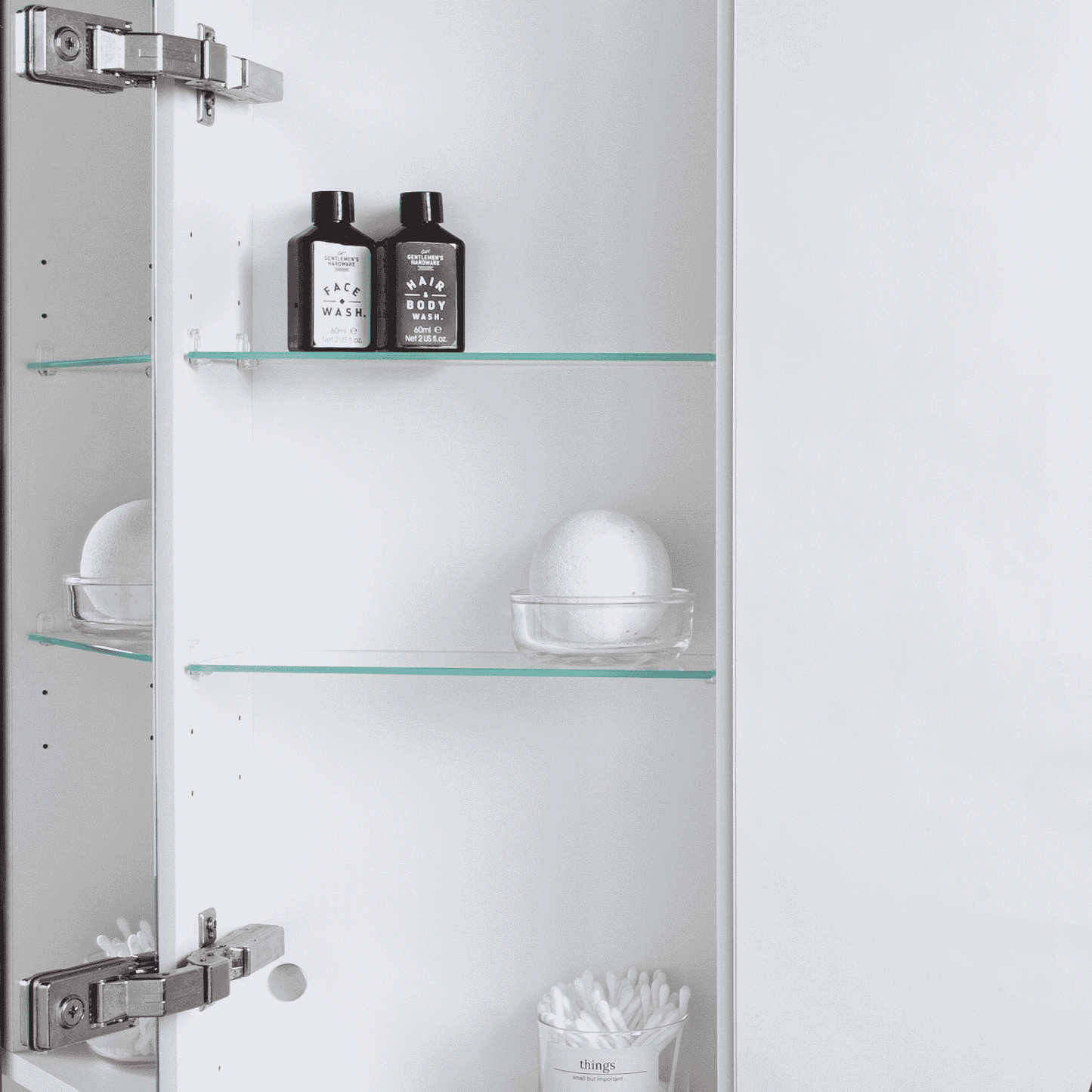 KAMĖ GARDA LED-Spiegelschrank – 2 Türen