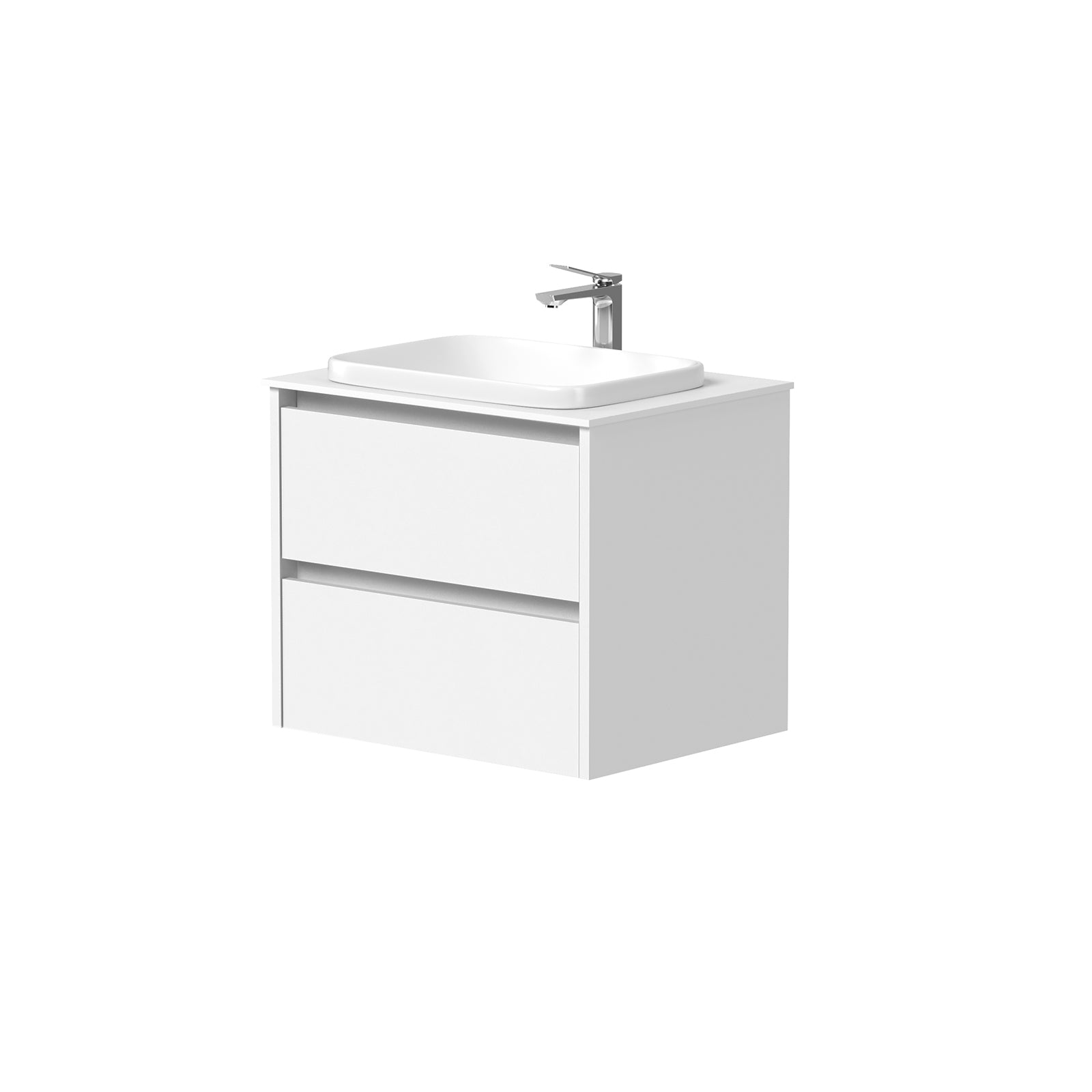 KAMĖ CITY Waschtischunterschrank für Aufsatzwaschbecken mit Waschbecken – Variante 8