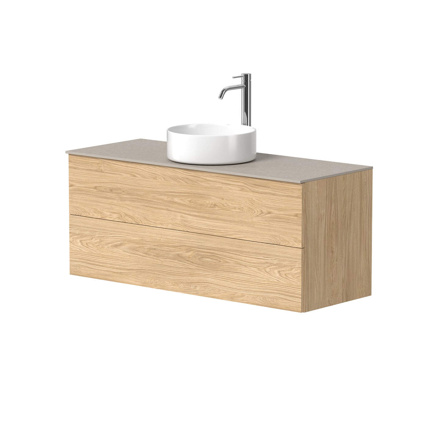KAMĖ GAMA Waschtischunterschrank für Aufsatzwaschbecken mit TONDO – Push-to-open – Variante 1
