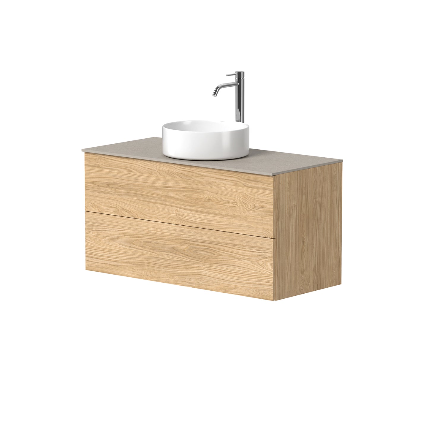 KAMĖ GAMA Waschtischunterschrank für Aufsatzwaschbecken mit TONDO – Push-to-open – Variante 2