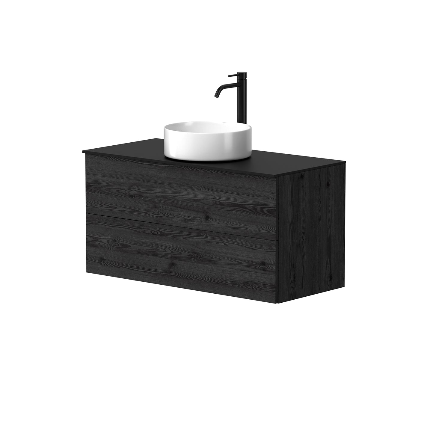 KAMĖ GAMA Waschtischunterschrank für Aufsatzwaschbecken mit TONDO – Push-to-open – Variante 2