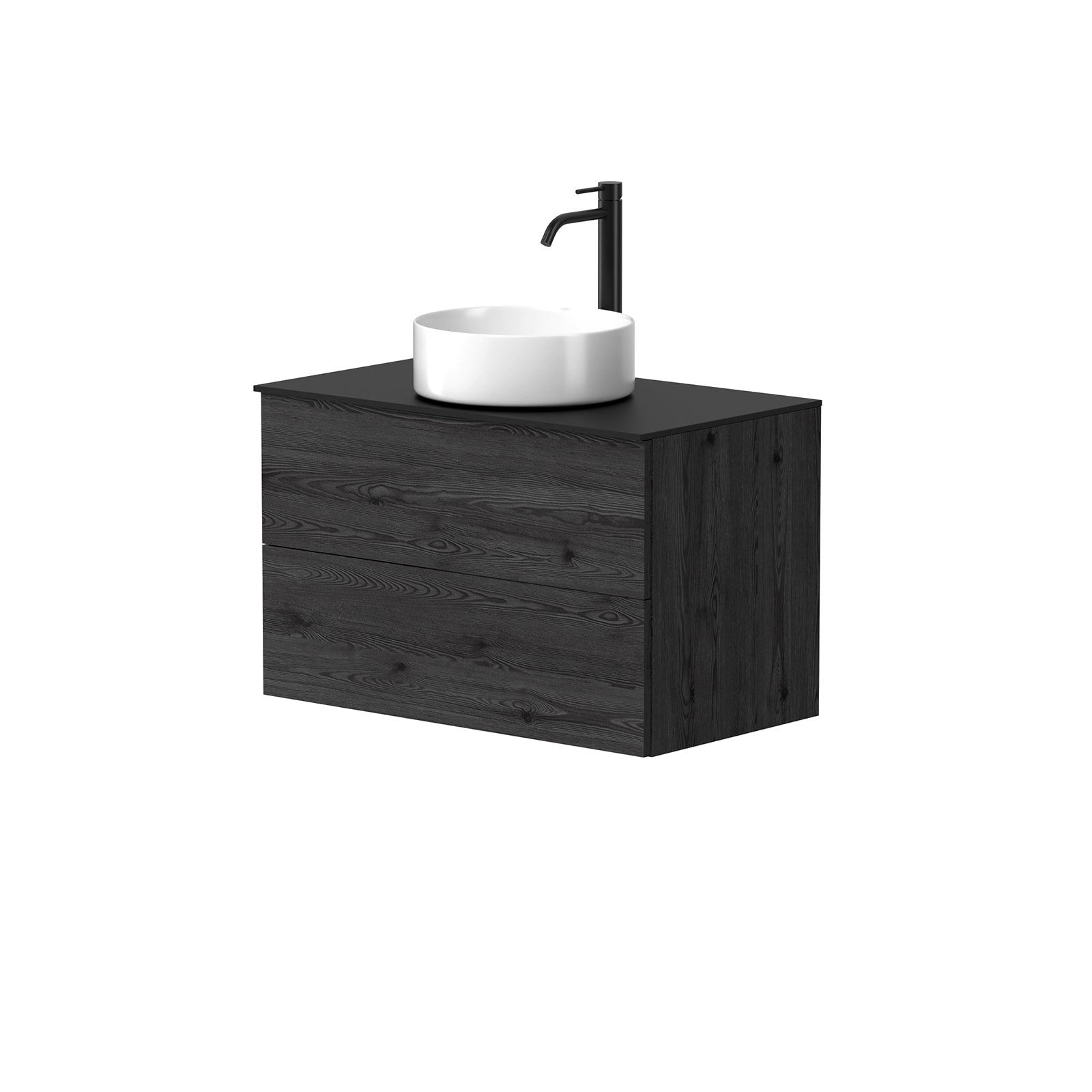 KAMĖ GAMA Waschtischunterschrank für Aufsatzwaschbecken mit TONDO – Push-to-open – Variante 3