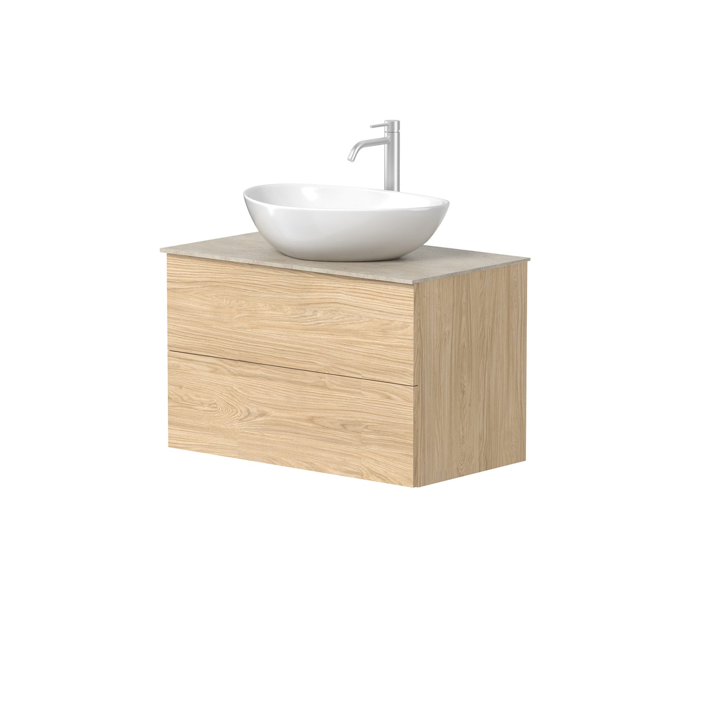 KAMĖ GAMA Waschtischunterschrank für Aufsatzwaschbecken mit TERCA – Push-to-open – Variante 1