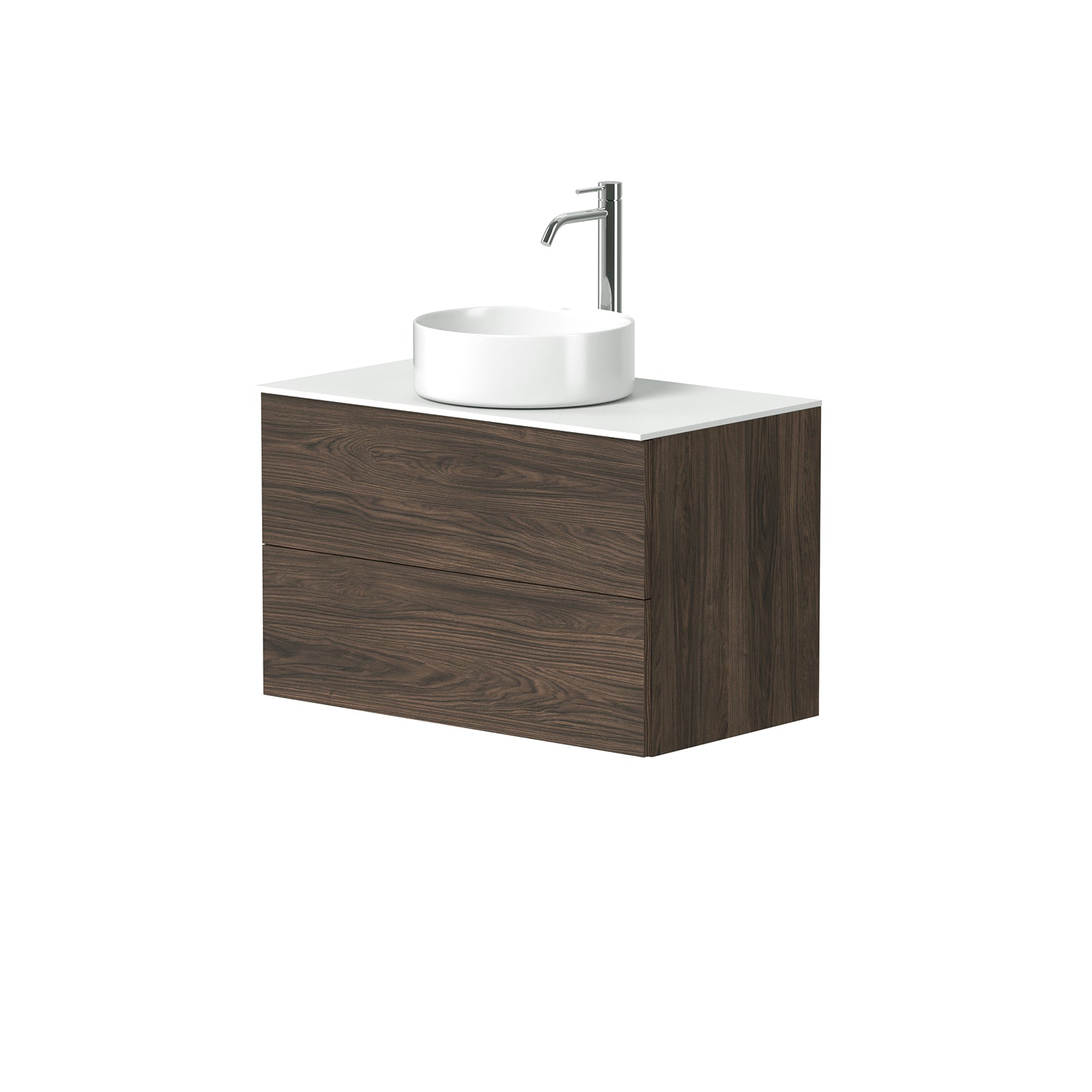 KAMĖ GAMA Waschtischunterschrank für Aufsatzwaschbecken mit TONDO – Push-to-open – Variante 3