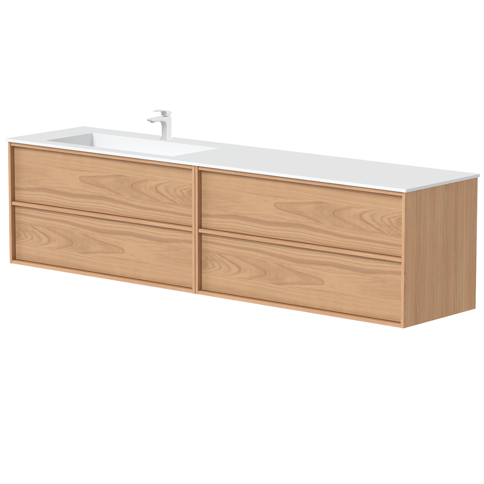 KAMĖ HOME Waschtischunterschrank mit CORIAN – Variante 4