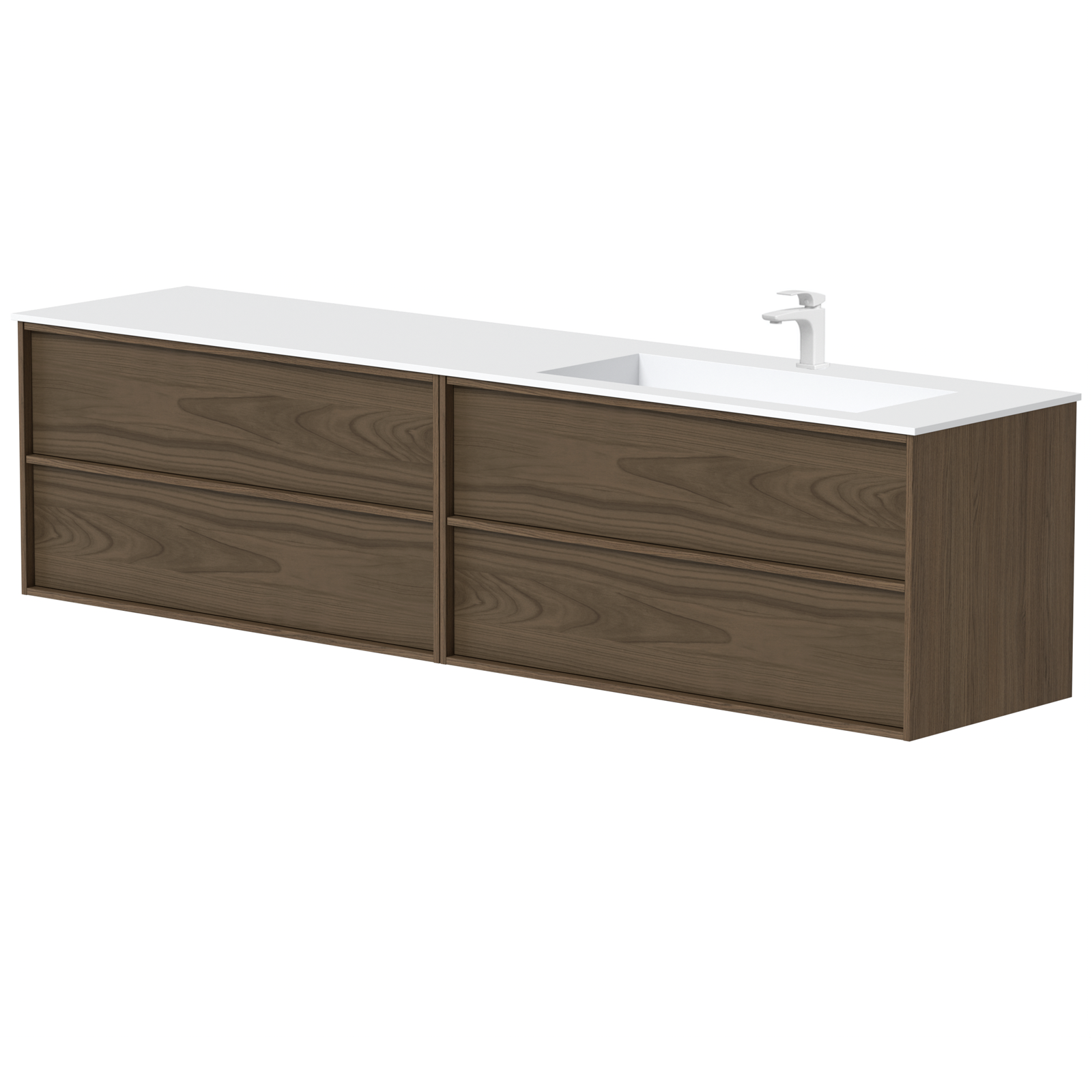 KAMĖ HOME Waschtischunterschrank mit CORIAN – Variante 3
