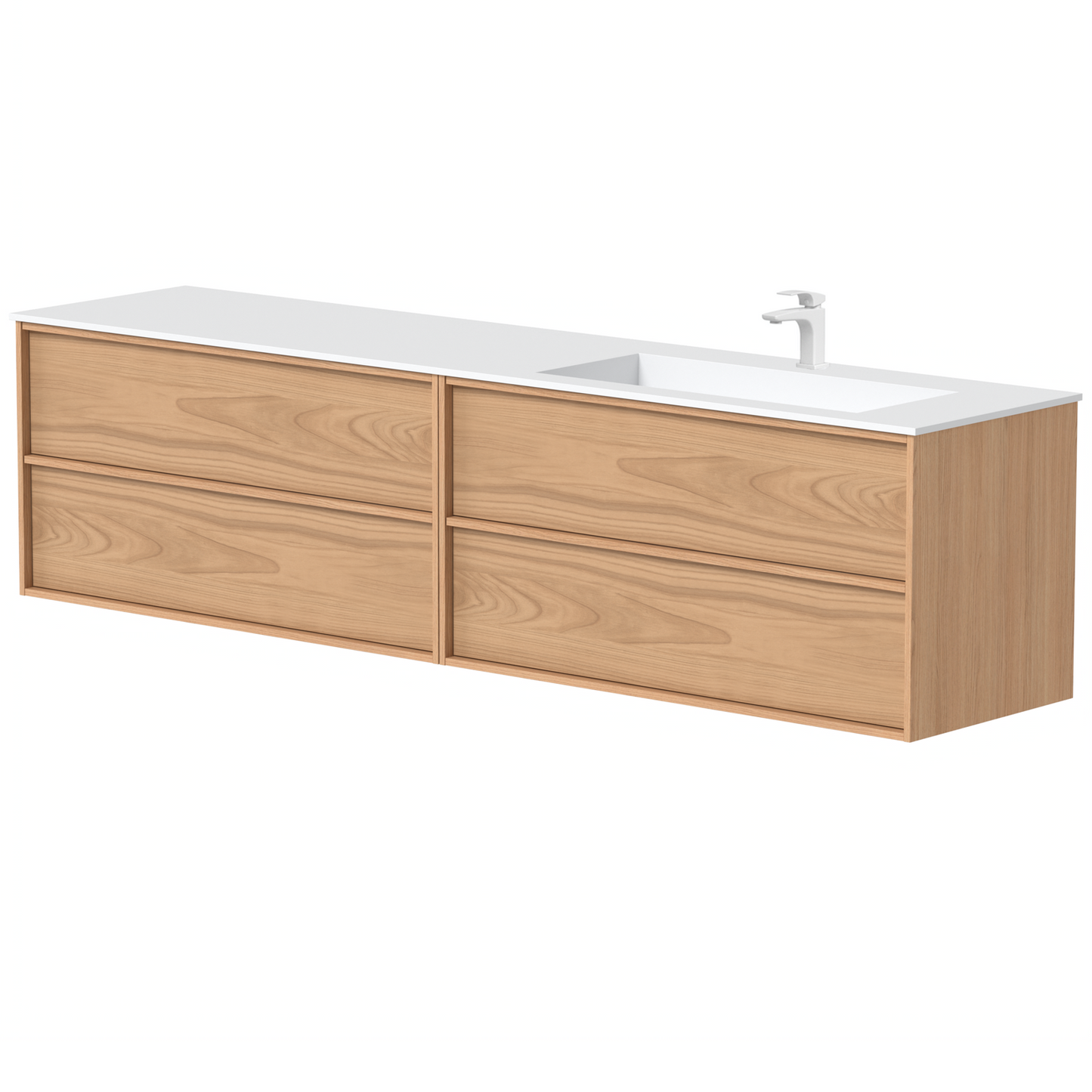 KAMĖ HOME Waschtischunterschrank mit CORIAN – Variante 4
