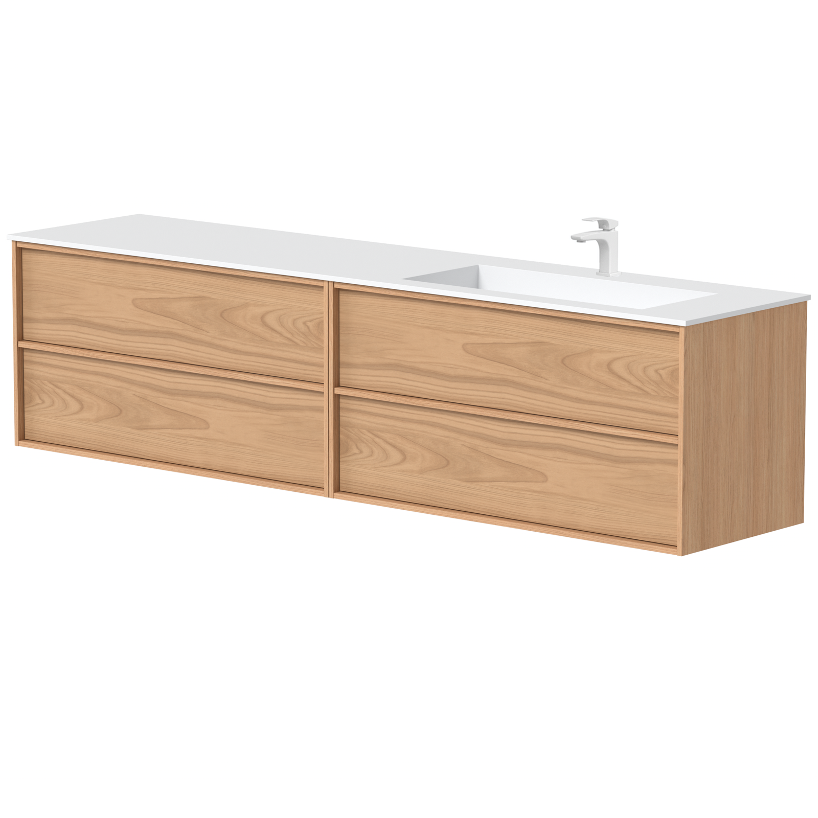 KAMĖ HOME Waschtischunterschrank mit CORIAN – Variante 4