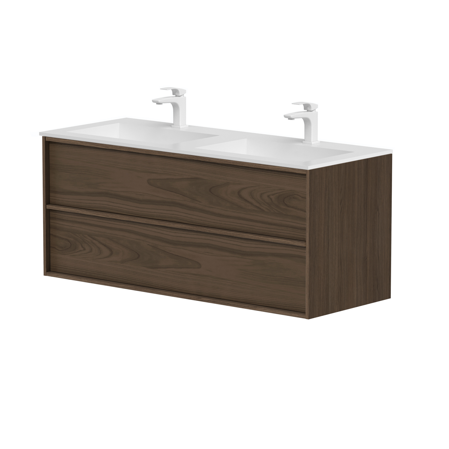 KAMĖ HOME Doppel-Waschtischunterschrank mit CORIAN – Variante 1