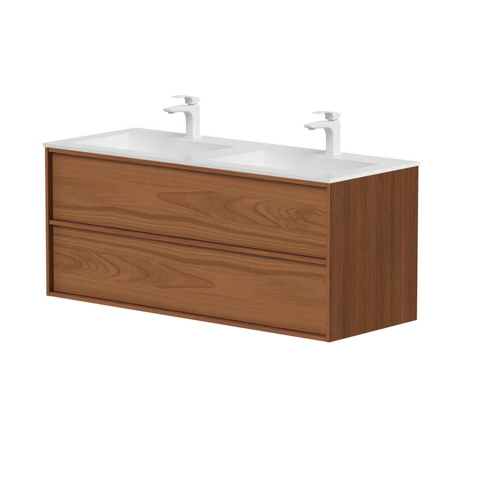 KAMĖ HOME Doppel-Waschtischunterschrank mit CORIAN – Variante 3